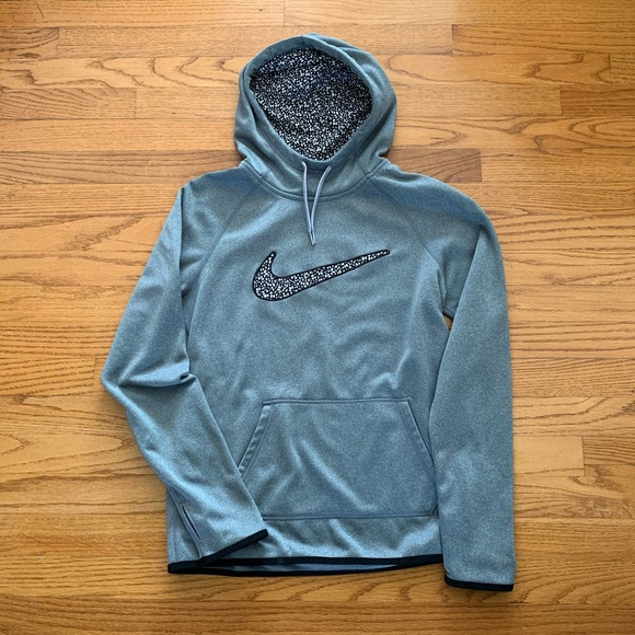 Nike Tops - Nike Therma-Fit Hoodie in Grey w/ Swoosh, Sz S